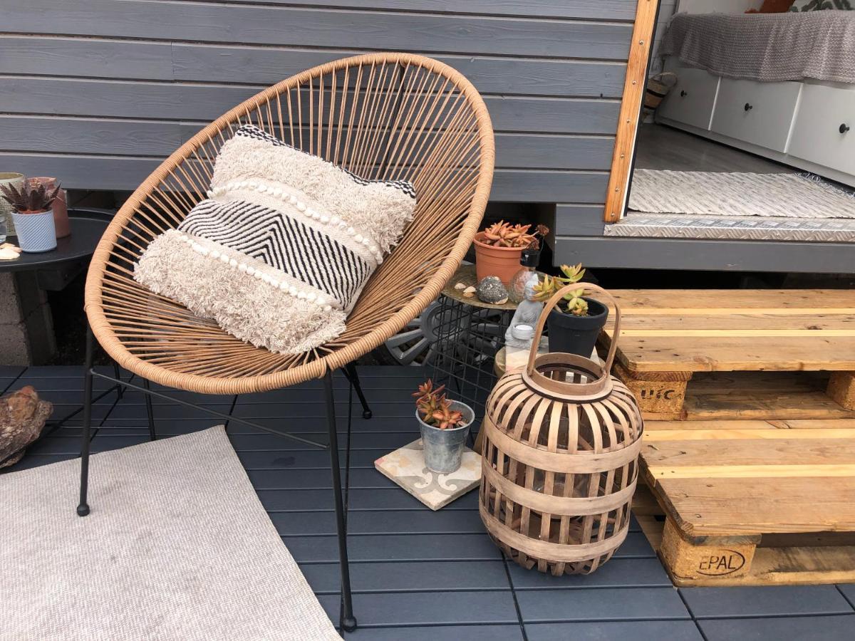 Tinyhouse Luna With Ac, Bbq And Beautiful View La Vegueta Ngoại thất bức ảnh
